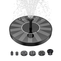 A59T 16CM 190L/H Mini Solar Water Fountain Pool Pond Waterfall Garden Decoration Bird Bath Solar Powered Fountain Floating