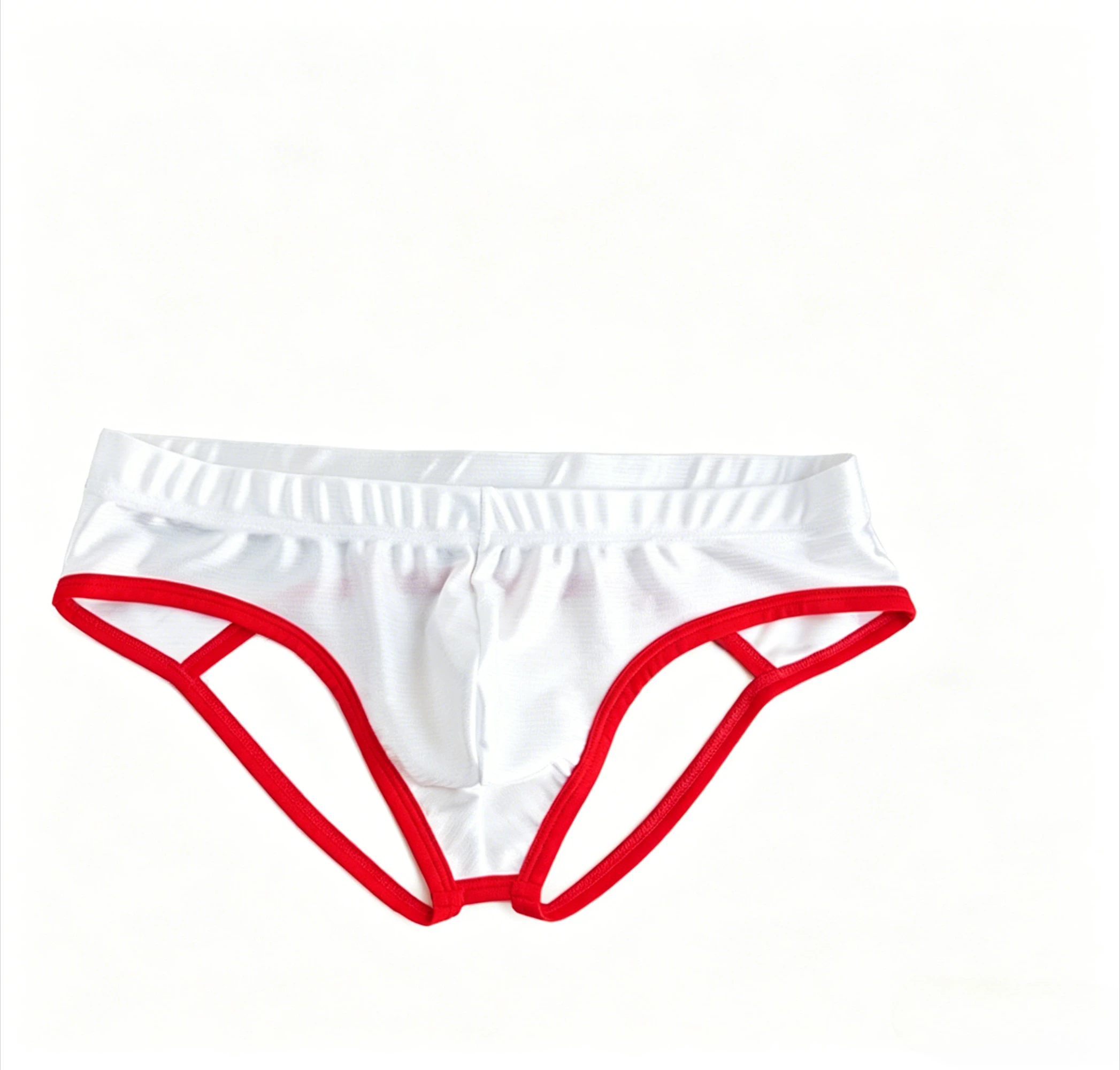

Low Waist Open Back Briefs for Men Sexy Contrast Trim Underwear with U-Pouch Underpants Teenager Fashion Comfortable Daily Wear