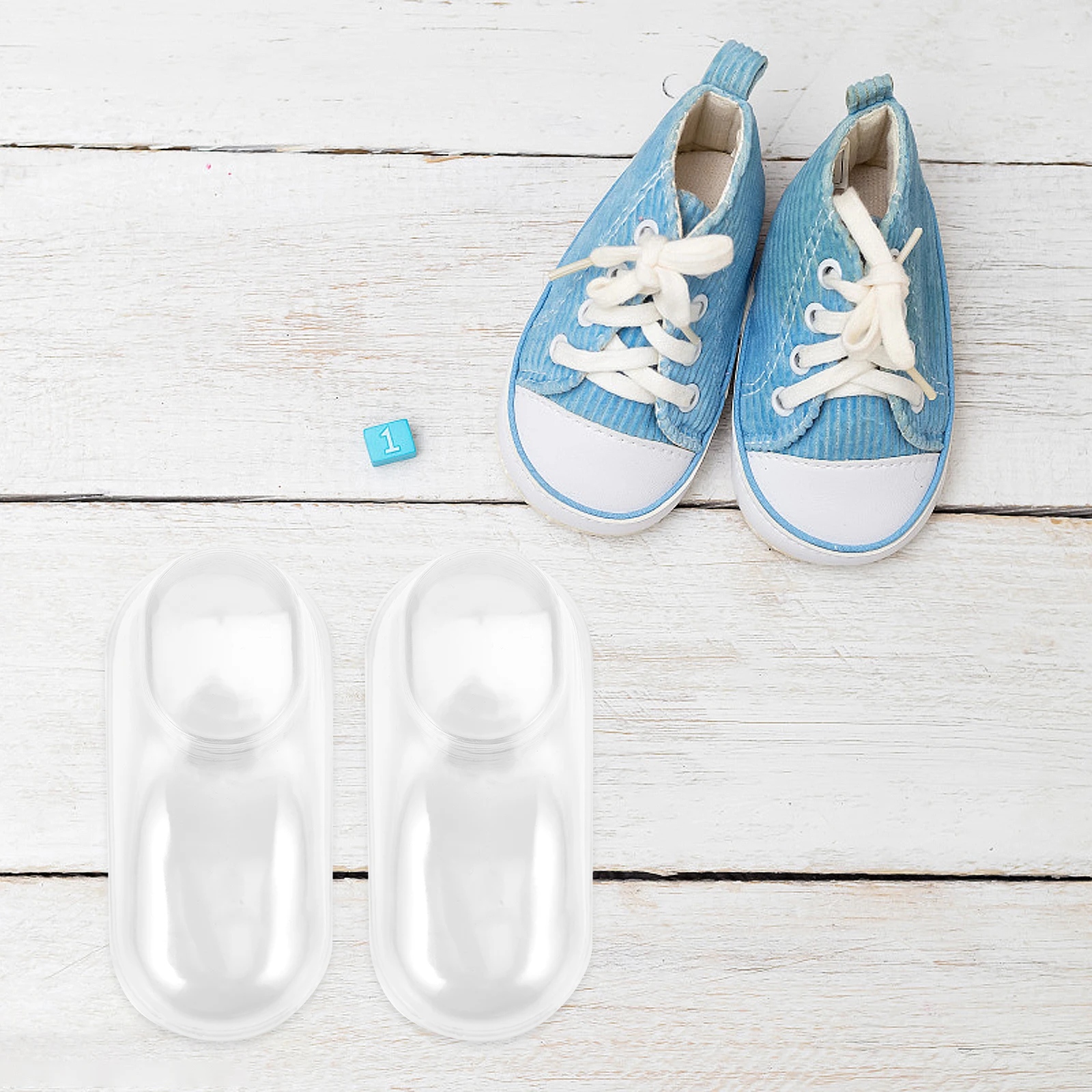

10pcs Baby Socks Shaping Shoe Mold PVC Transparent Newborn Feet Display Stand Toddler Durable Lightweight Practical