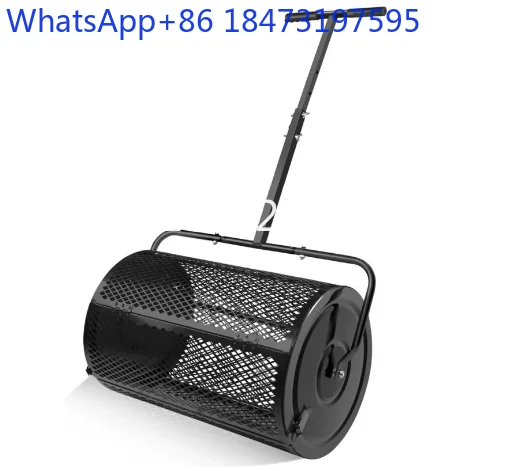 Fertilization push-pull boom spreader lawn garden agriculture and forestry iron basket roller cover soil surface