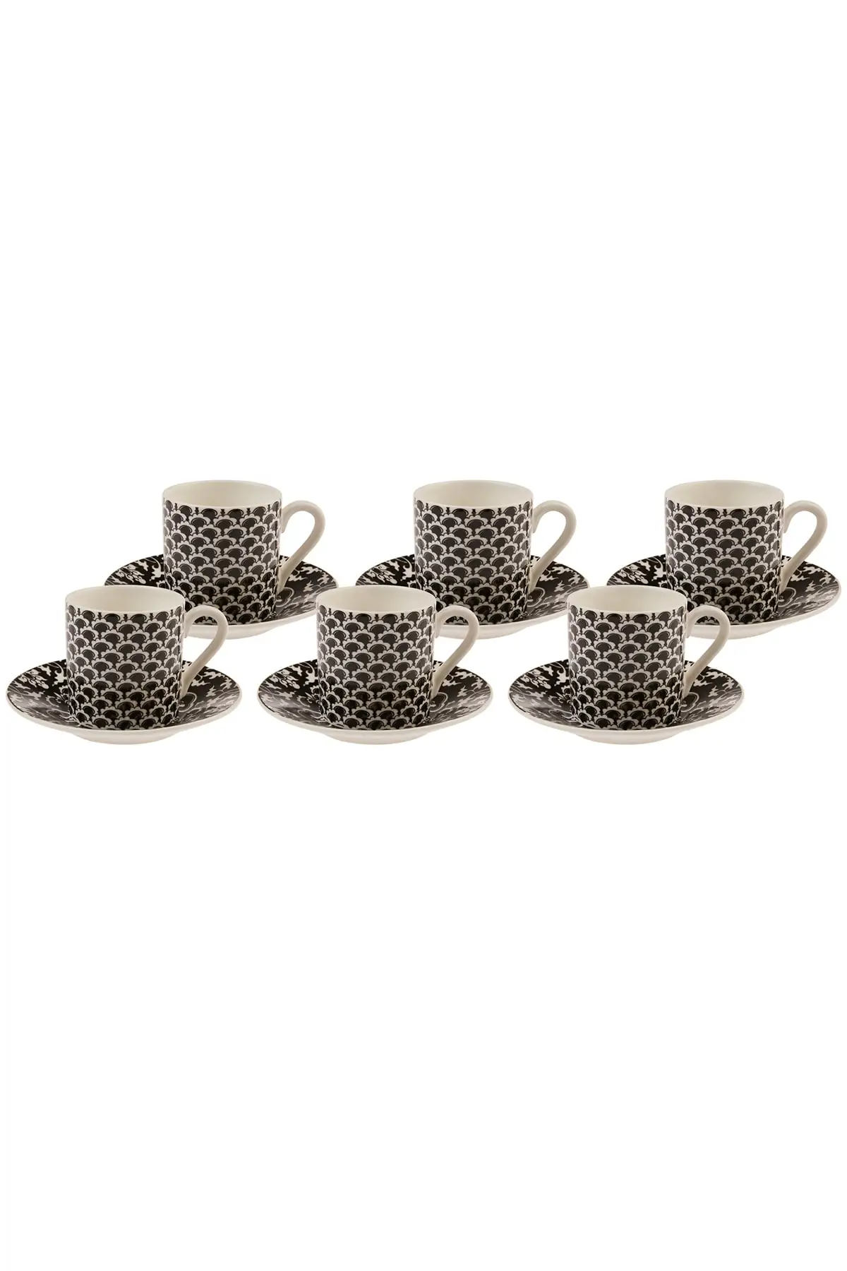 

DOLBOVI Leny black 6 person coffee cup set 80 ml