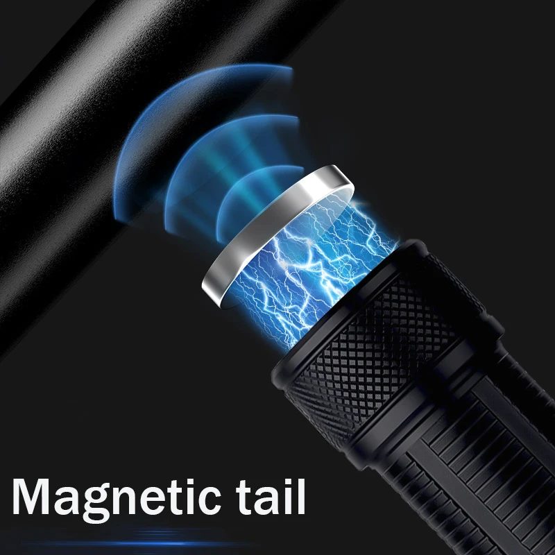 2024 Newest Shot Long 3000M White LED Flashlight Tactical Torch Outdoor Lighting Waterpoof Climbing Camping COB Zoomable Light