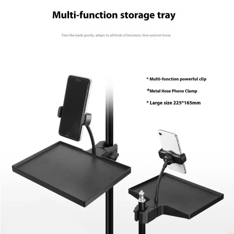 

Microphone Stand Sound Card Tray Music Stand Accessories Multifunctional for Mic Holder Live Tripod Bracket Photography