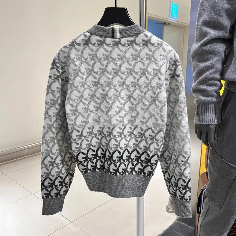 Clearance Sale-New Autumn Winter Ladies Golf Knitwear Jacquard Knit Sweater Warm Long Sleeve Outdoor Sports Pullover Top
