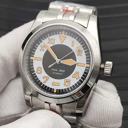 Men's New Mechanical Watch, Sapphire, Luminous Dial, Clear Back Glass, Casual Fashion Waterproof Watch Japan NH35