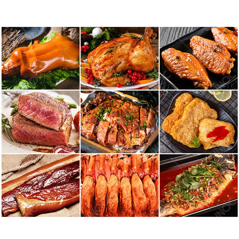 HNOC Stainless Steel Automatic Fish Chicken Meat Brine Injector Machine Vacuum Marinade Machine