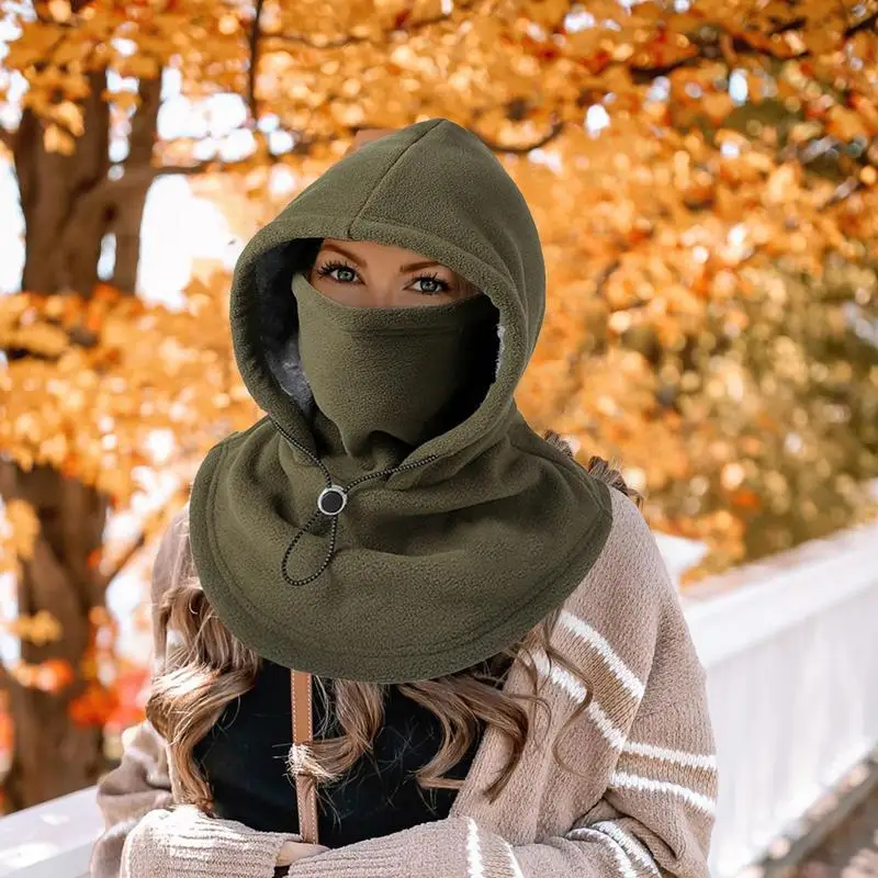 Cappello caldo Copri viso Ghetta per il collo Tempo freddo con cappelli Sciarpa invernale Uomo Sci Scaldacollo invernale Copri viso Elegante regolabile per