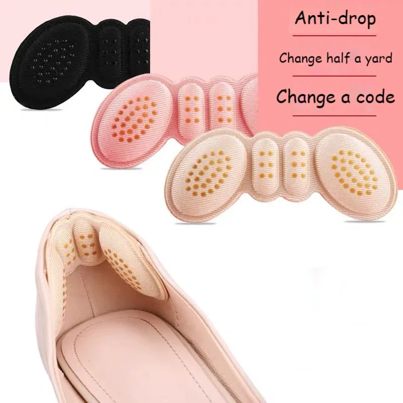 Plantillas para zapatos de tacón alto para mujer, almohadillas adhesivas para el forro del talón, pegatina protectora para aliviar el dolor, inserciones para el cuidado de los pies, talla ajustable