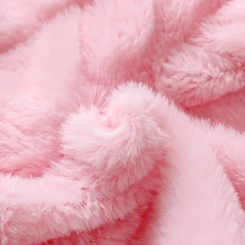 Baby Winter Clothes Solid Color Hooded Warm Girls Outerwear  Cute Ears Baby Clothes Newborn Girls Clothes