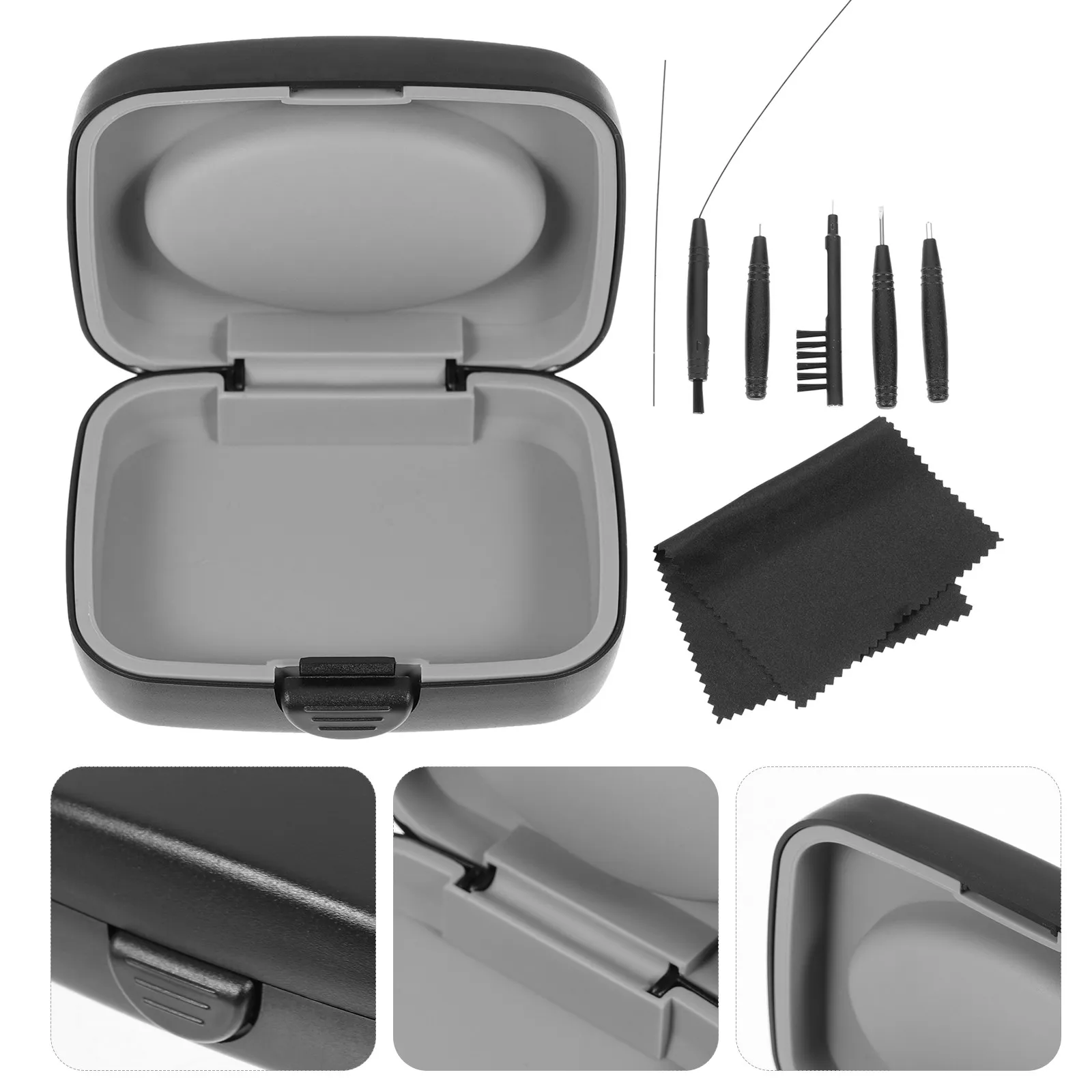 Hearing Aid Cleaning Kit Tools Wax Cleaner Mini Brush Set for Earplugs Useful Daily Accessories Safe Durable