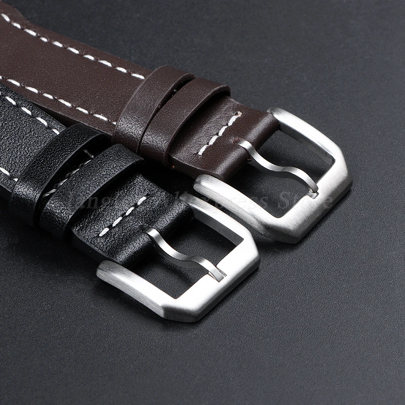 20mm 21mm 22mm Genuine Leather Watch Strap for IWC Watch Band Cowhide Men Women Sport Waterproof Belt Bracelet Watch Accessories