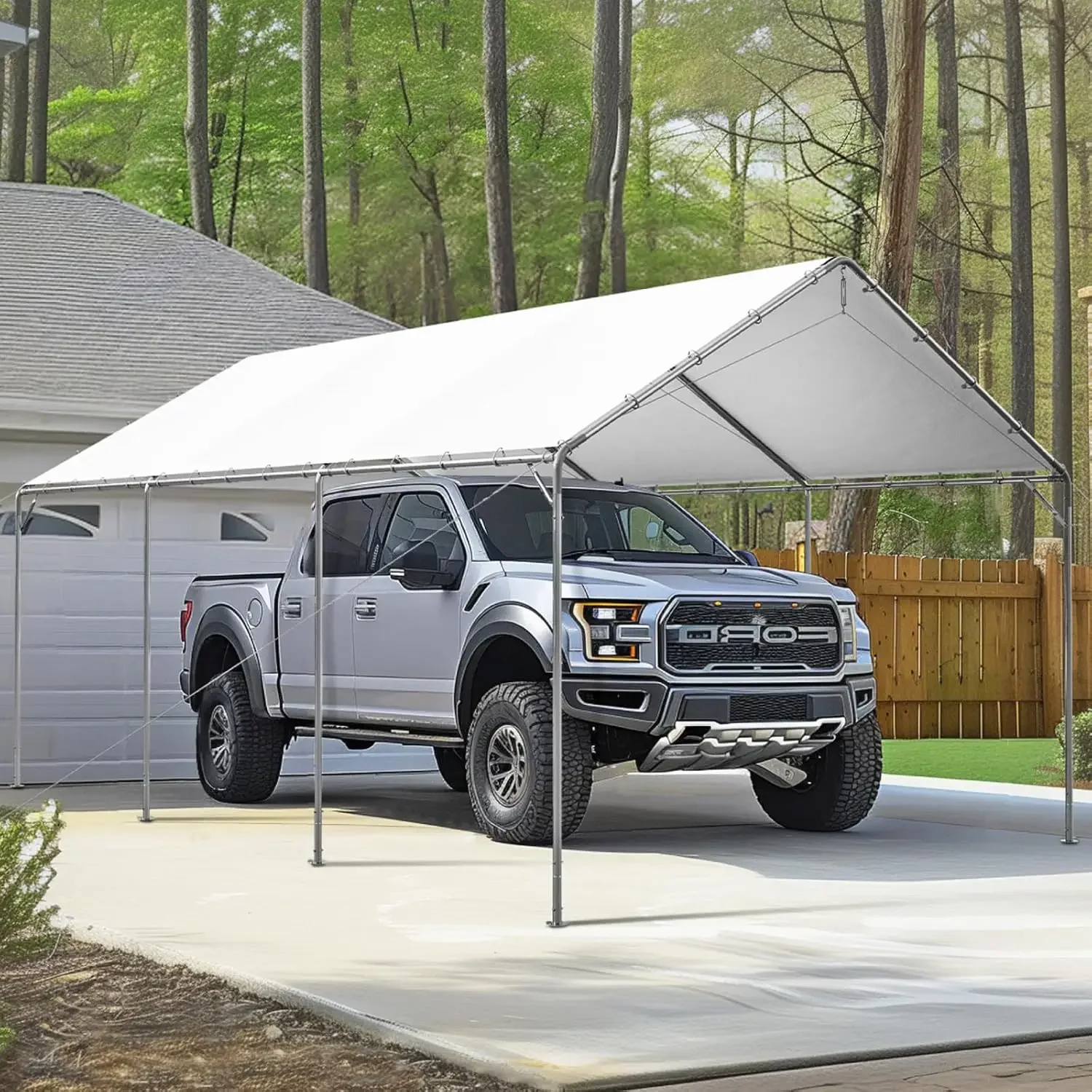 

Carport Car Port Canopy 12x20 ft Heavy Duty, Portable Garage Shelter Logic Car Tents Carpas para Carros All Weather for Truck