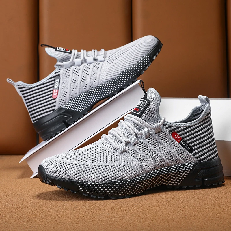 

Мужские кроссовки для бега, новинка 2025 года, дышащая сетка, ультра легкая модная повседневная прогулочная обувь, спортивные кроссовки для тренировок на открытом воздухе, тренажерный зал, кроссовки