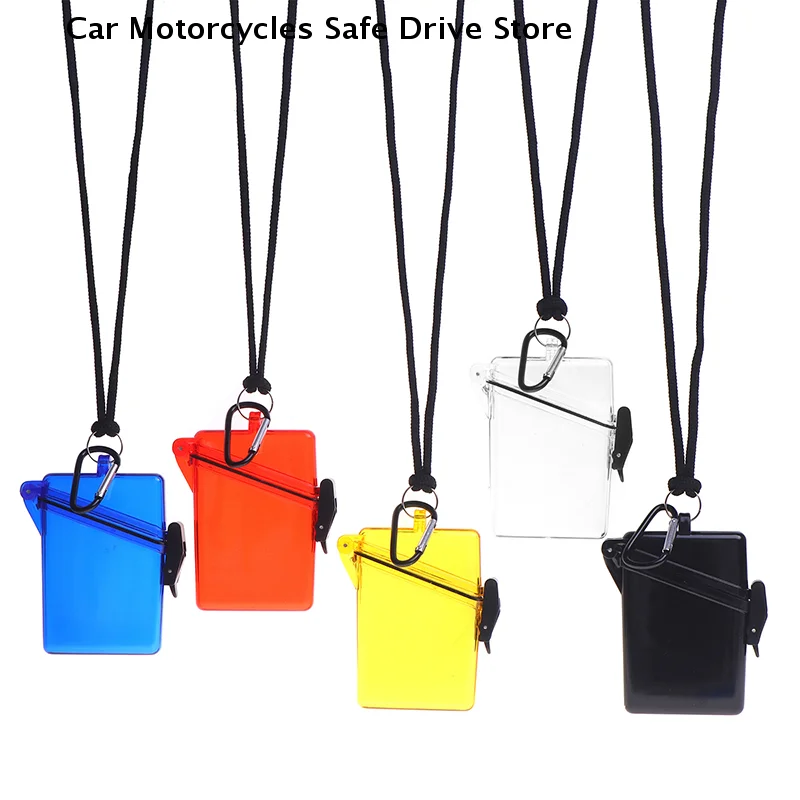 1PC New Portable Scuba Diving Kayaking Waterproof Box Gear Container Case Rope Clip for Money ID Card Key Transparent Collect