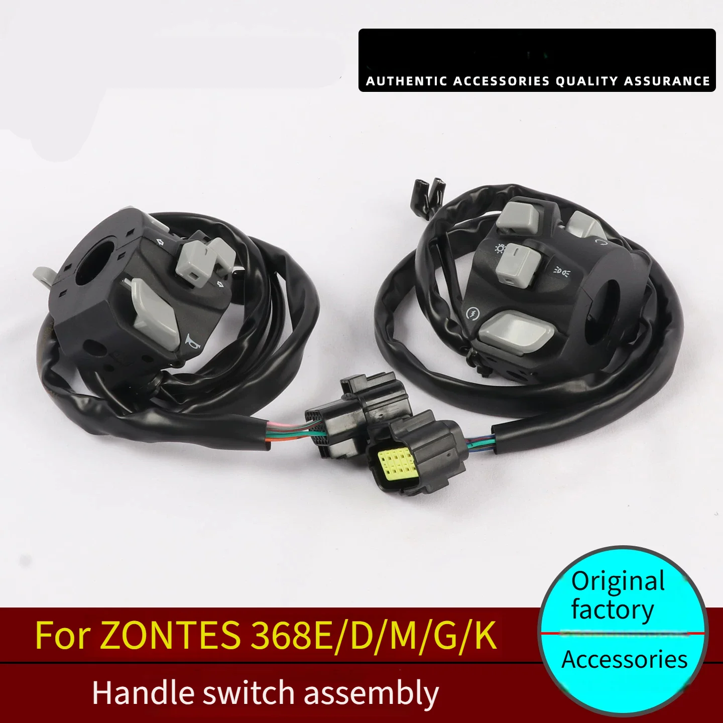 Left & Right Handlebar Control Switch Assembly Engine Kill Horn Switch For ZONTES 368G 368E 368K 368D 368M Scooter Motorcycle Re