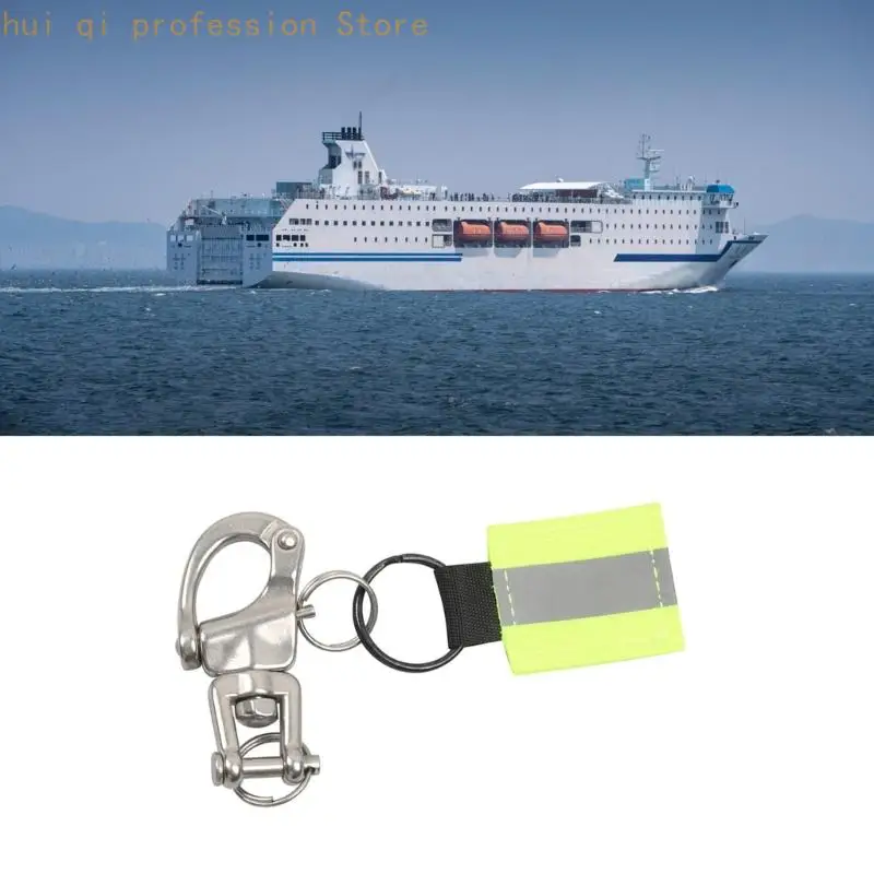 Marine Sailboats Shackles with Reflective Keychain Sailboats Hardware Easy to Use H8WE