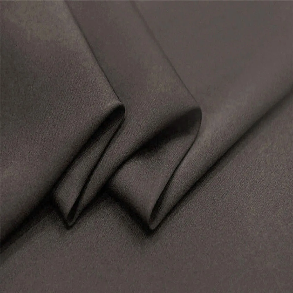 Custom Brand Fabric Stretch Silk Double Georgette Pure Mulberry Silk Fabric High Quality Luxury Material For Sewing 21058