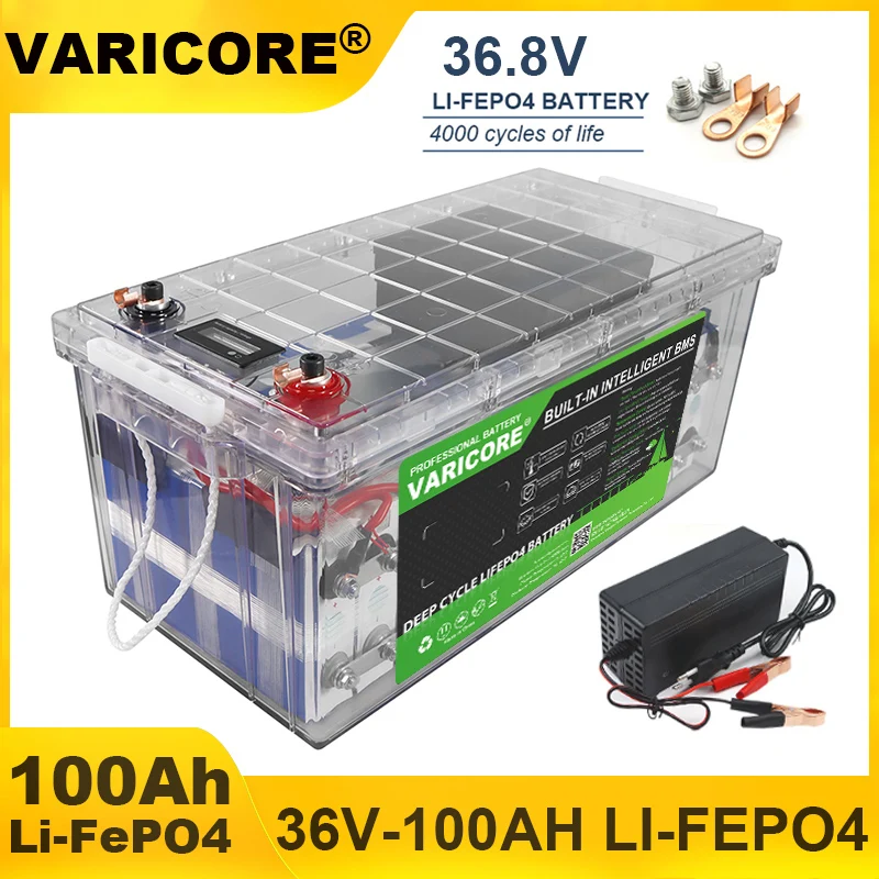 

VariCore 36 В 100 Ач 12s LiFePO4 Батарея Литий-железо-фосфатный 8000 циклов Генератор переменного тока на колесах Солнечная энергия Кемпинг Внедорожный Tax Free
