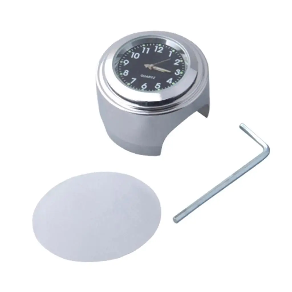 

1 шт. универсальные 7/8 "мотоциклетные часы с креплением на руль велосипеда, алюминиевые часы