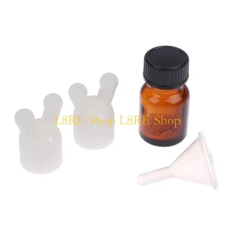 L8re Inhalateur pratique à double port aromathérapes avec des bouteilles réutilisables pour les voyages