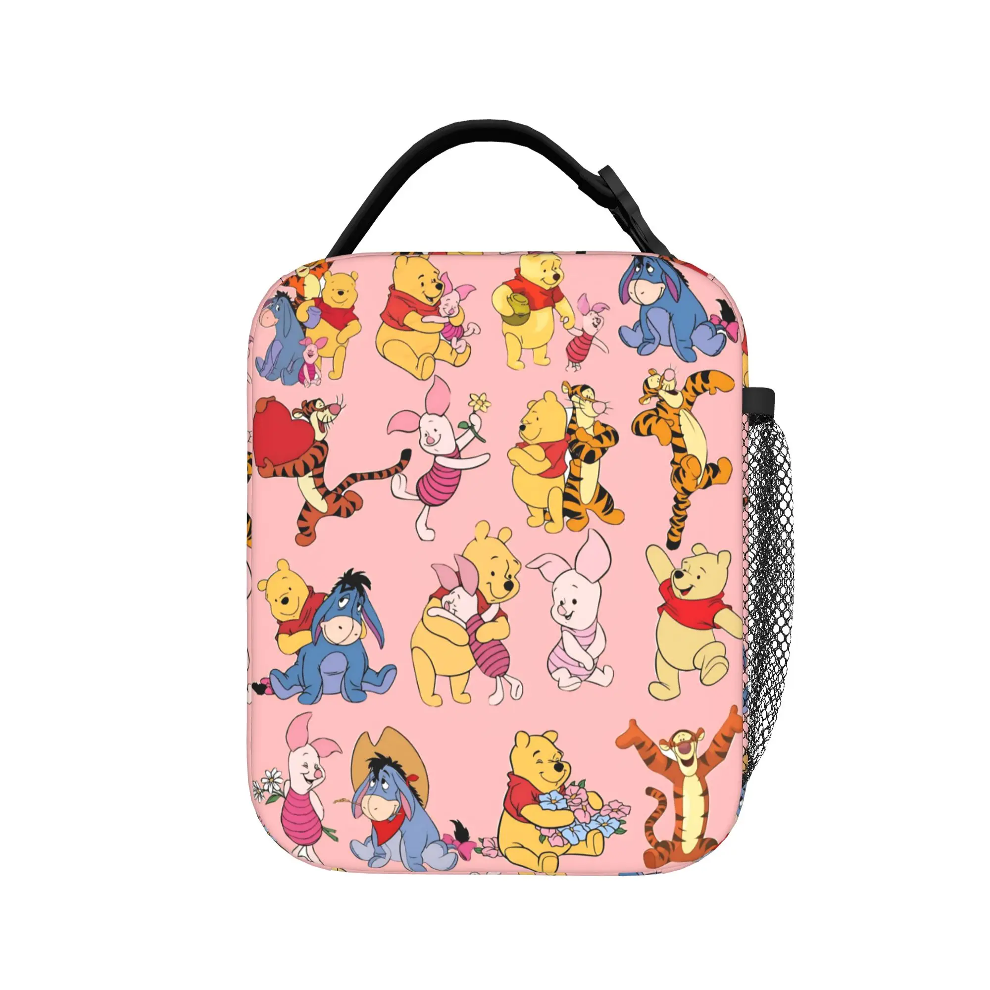 Cartoon W-Winnies the P-Pooh Lunch Bag For Girl Boy  School Print Lunch Box Casual Waterproof Tote Food Bags