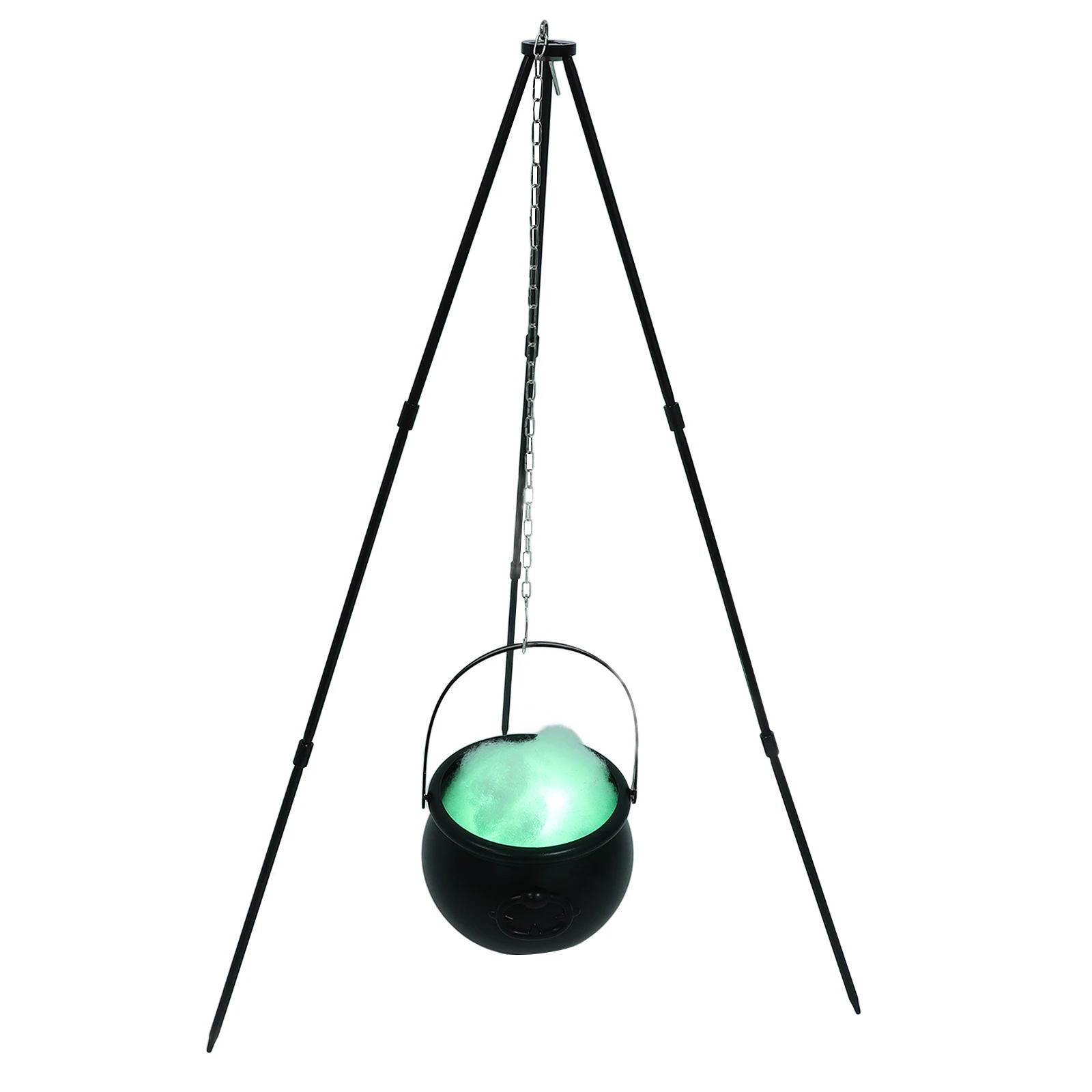 

Witch Cauldron 78cm Plastic Bowl Decor Lightweight Durable Halloween Decoration Party Layout Glowing Kettle Tripod St