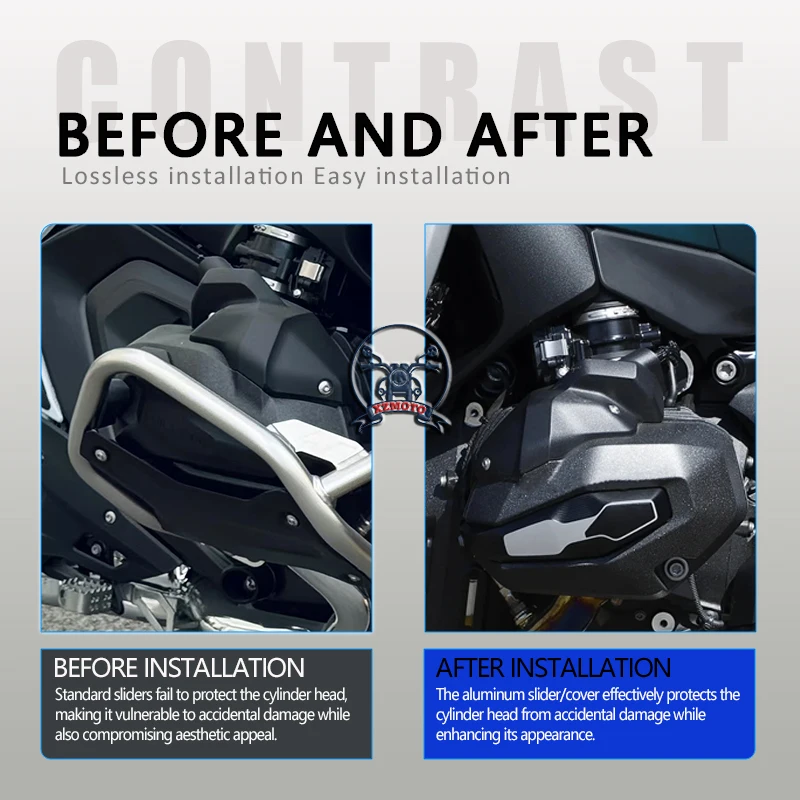 New Motorcycle Spark Plug Cover Engine Guard Cylinder CNC Head Cover For Bmw R1300GS Adventure R1300GSA R1300RT R1300RS R1300R