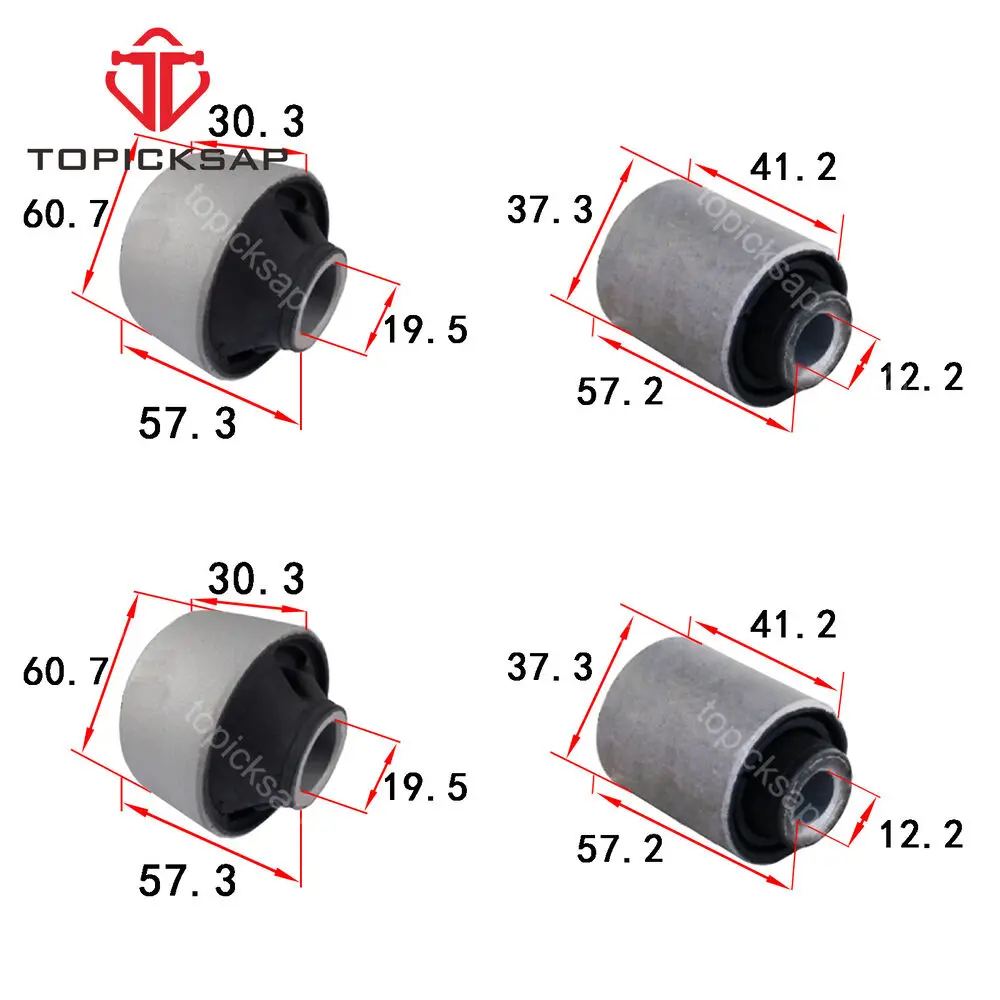 TOPICKSAP Front Lower Control Arm Bushings 4PCS for Subaru Forester CXV Crosstrek Impreza 2008 2009 2010 - 2017 2018