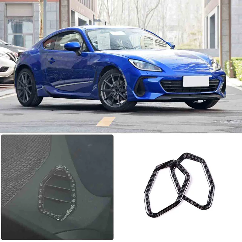 

For 2022 Subaru BRZ soft carbon fiber style car styling car dashboard air outlet sticker car interior protection accessories