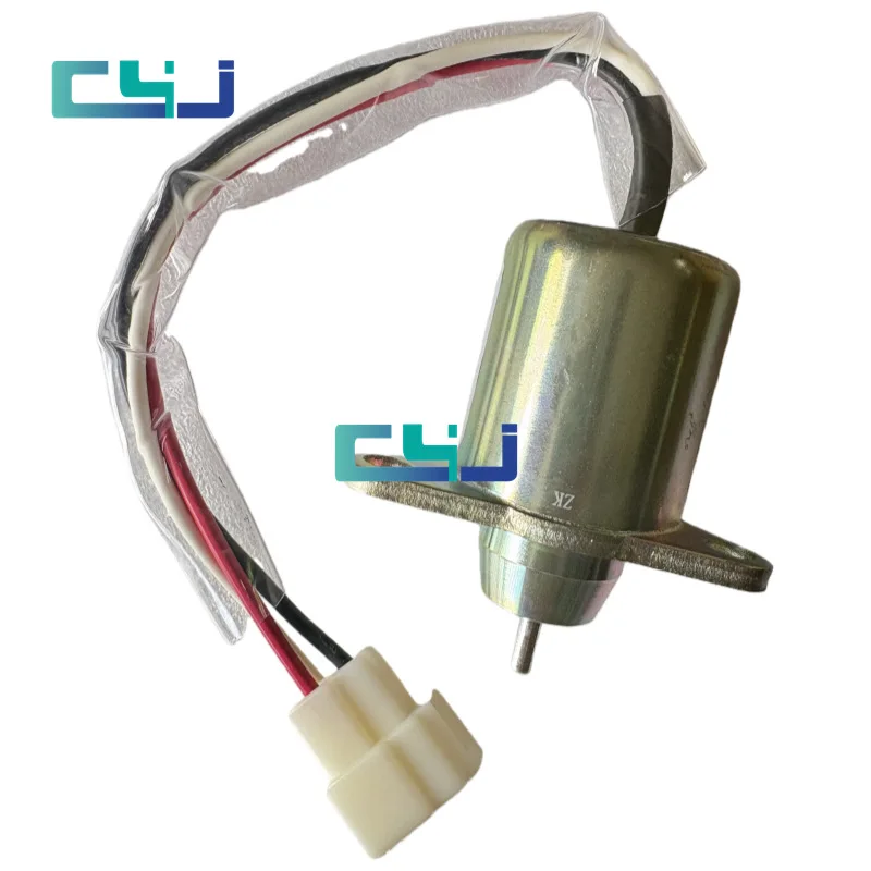 119653-77950 Engine parts 12V fuel stop solenoid valve excavator mechanical engineering parts