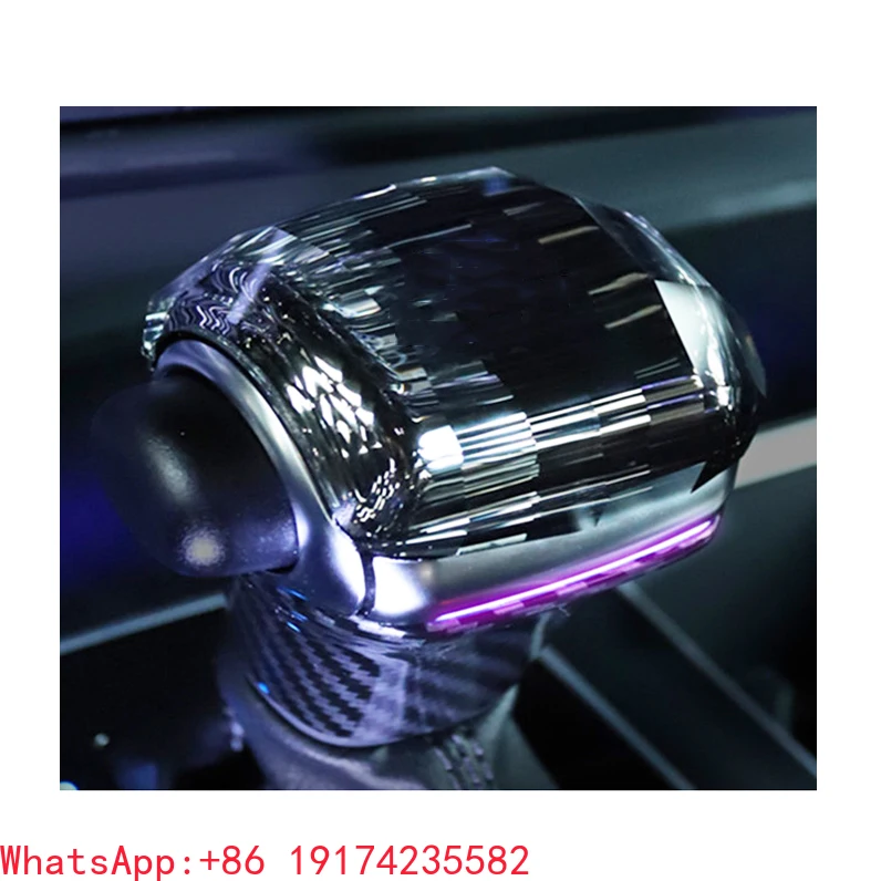 كريستال مقبض ناقل حركة السيارة رافعة استبدال لتويوتا سيينا Xl40 2021 2022 2023 2024 2025 مصباح ليد تعديل الملحقات