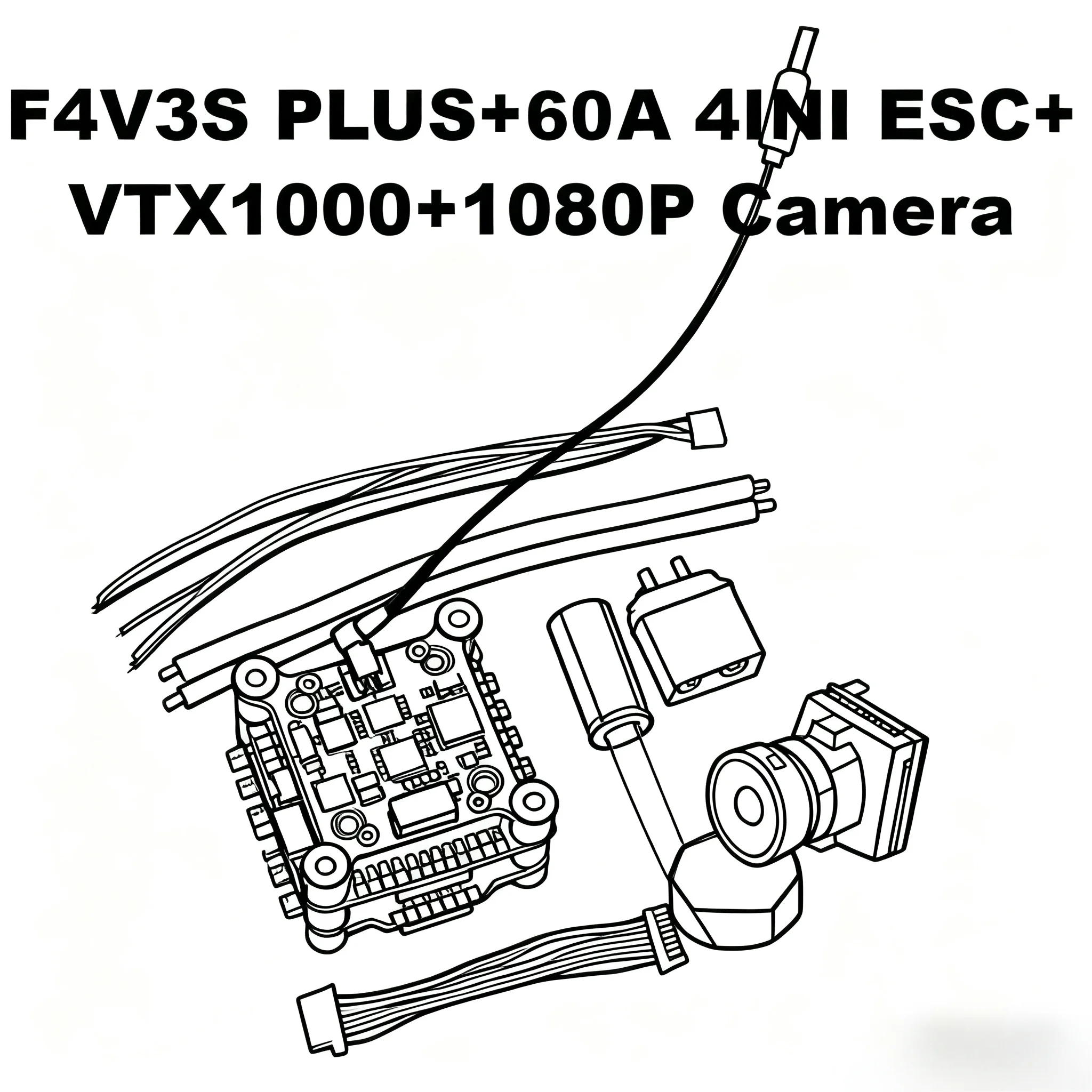 

BCUBE F4V3S/ F4V3S PLUS+45A/60A 4IN1 ESC+VTX1000+1080P Камера INAV Betaflight Board Барометр OSD Квадрокоптер RC Дрон FPV Racing