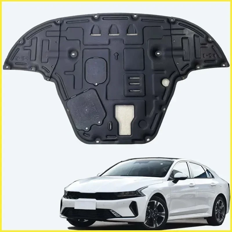 

For KIA K5 2020-2025 Black Under Engine Guard Plate Splash Shield Mud Fender Cover Mudguard Protector