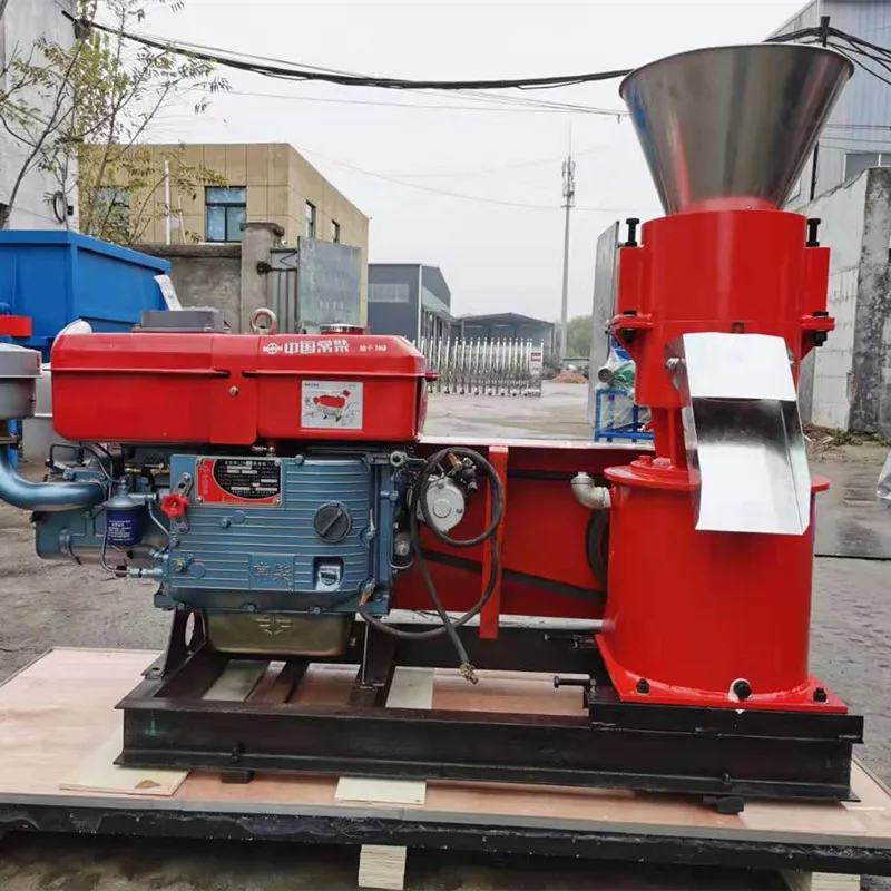 300-500KG 24HP Animal Feed Making Machine Machine To Make Animal Food Pellet Mill Diesel Engine Feed Processing Machine