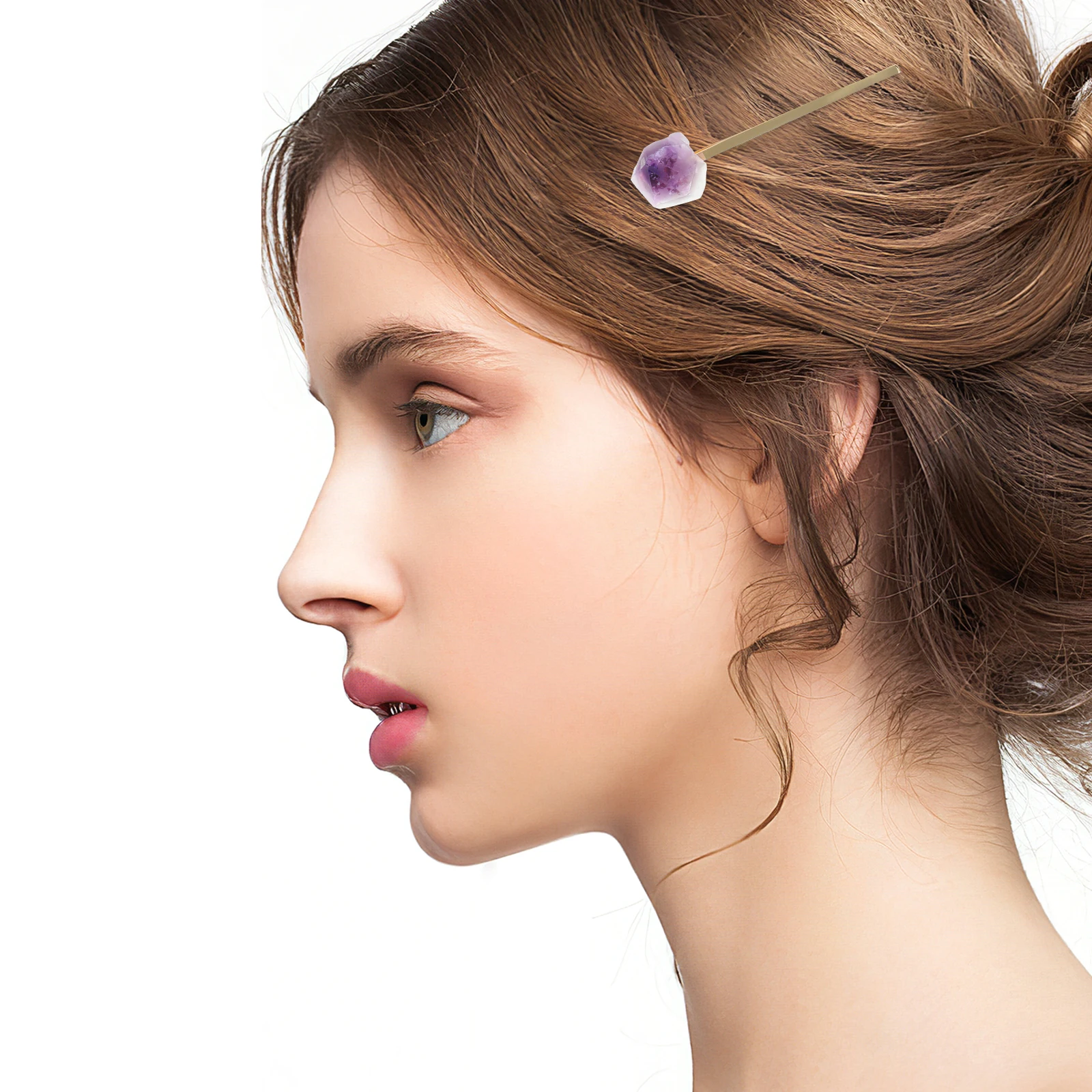 

4pcs Crystal Clips For Women Elegant Bobby Pins Delicate Stone Hairpins Stylish Accessories Durable Metal Barrettes Lightweight