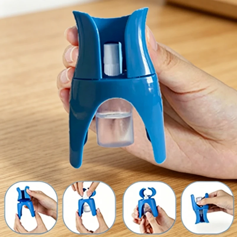 

Ergonomic Eyedrop Bottle Guide Aid, Reusable Eye Drop Applicator Holder for Safe & Accurate Home Eye Care