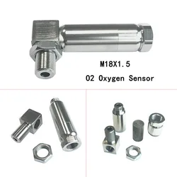 Extensor de Sensor de oxígeno para coche, espaciador de 90 grados, M18 X 1,5 02, catalizador ternario, novedad