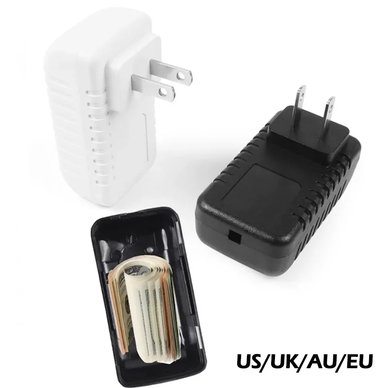 Privé spaarpot Fake Charger Plug Secret Home Diversion Stash Can Safe Container Hiding Spot Verborgen opbergvak