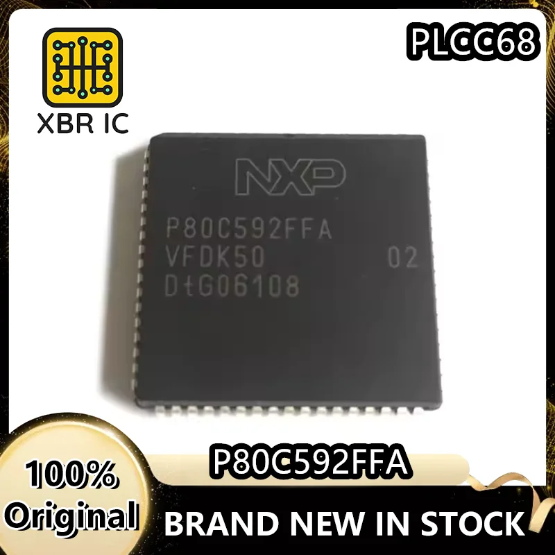 

(2/10 pieces) P80C592FFA P80C592 PLCC-68 8-bit microcontroller chip New original authentic spot fast delivery