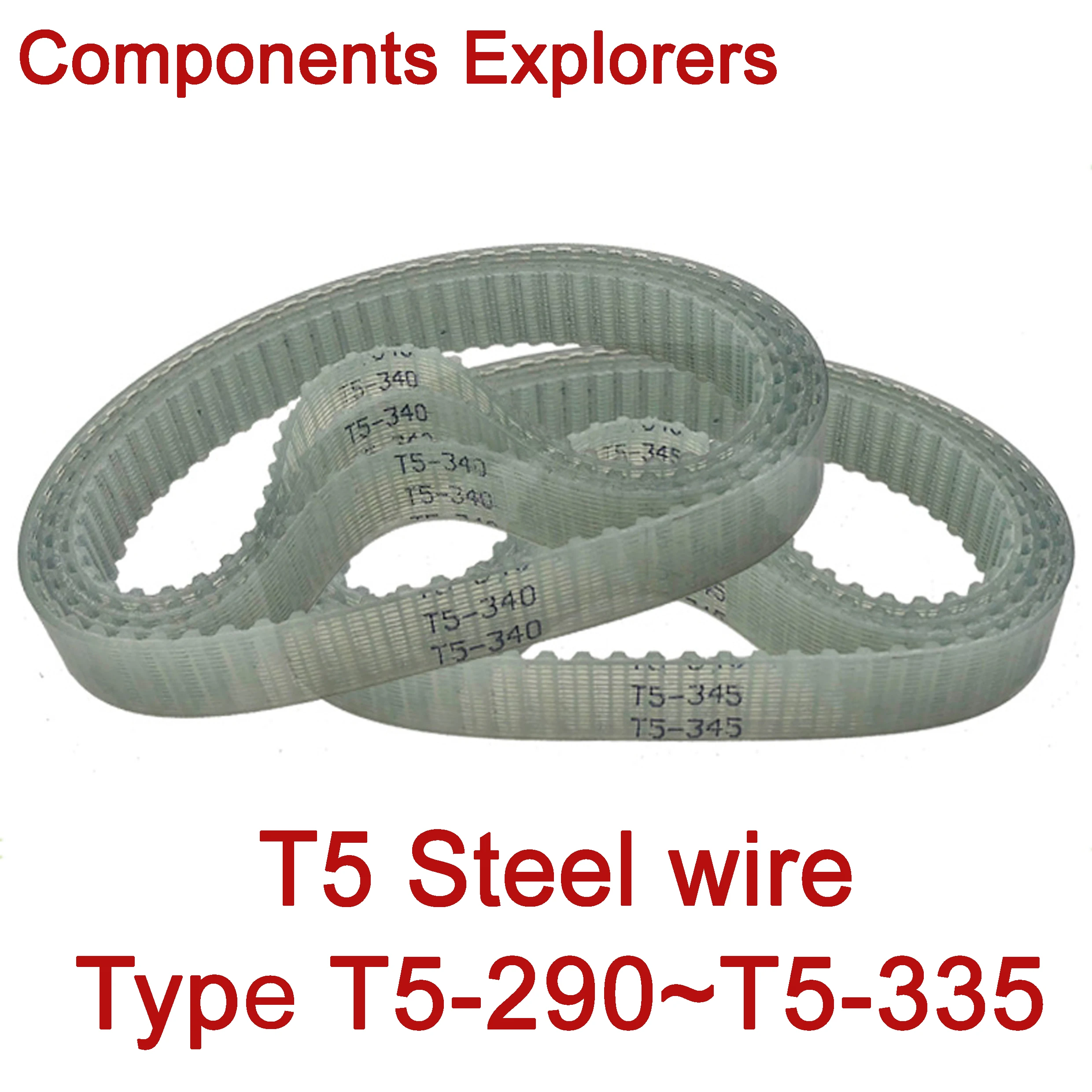 

Steel wire Closed Loop Timing Belt PU Width10/15/20mm Width -290 295 300 305 310 315 320 325 330 335