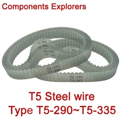 Steel wire Closed Loop Timing Belt PU Width10/15/20mm Width -290 295 300 305 310 315 320 325 330 335