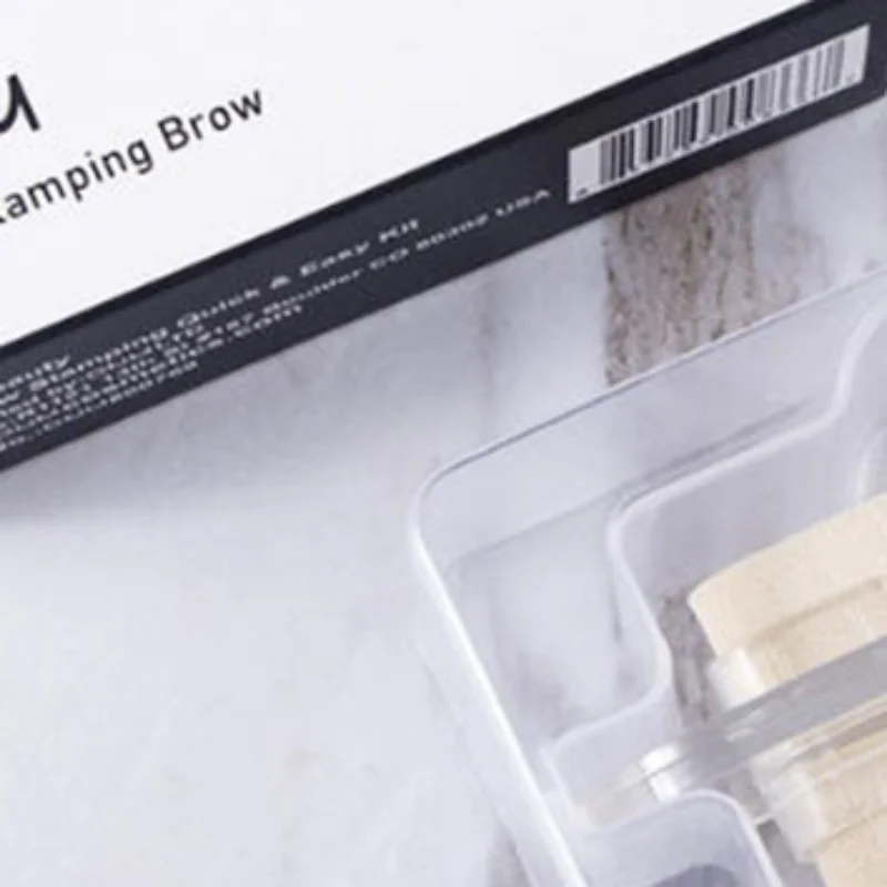 Professionelle Verstellbare Augenbrauen-Schablone Stempel Schwamm Schablonen Augen-Make-up Natürlicher Brauen-Typ