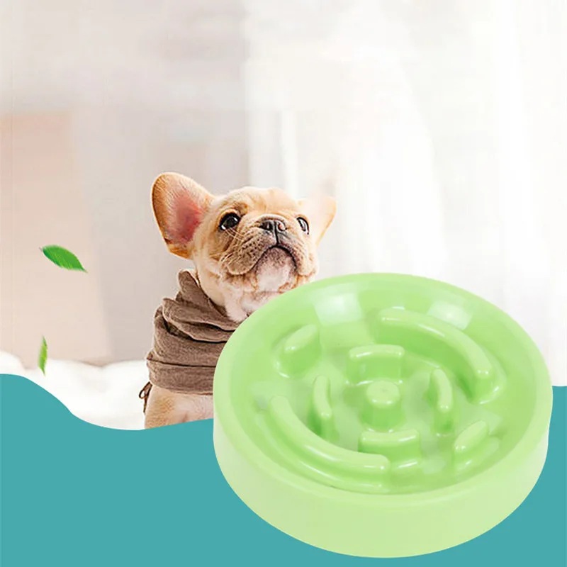 Pet Dog Slow Feeder Bowl Fun Non Slip Anti-Gulping Slower Food Feeding Dishes Eco Dog Bowl for Large Medium Small Dogs Puppy