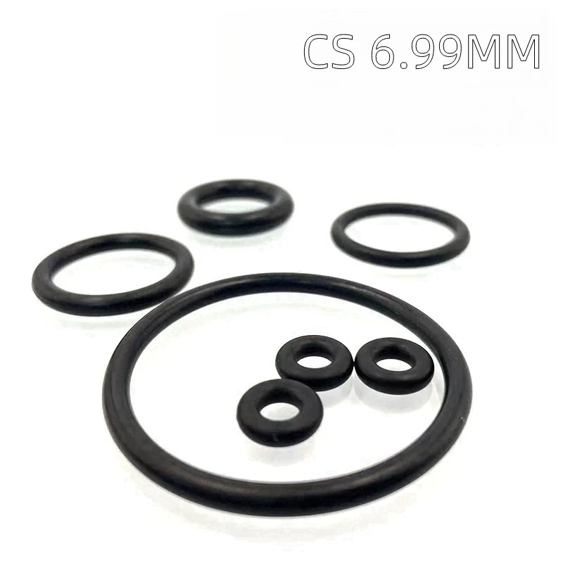 Custom EPDM O-rings CS 6.99mm Elastomer Gasket Rubber Sealing Ring Ethylene Propylene O-ring Seal Weather-resistant Black