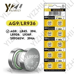 AG9 LR936 Battery 394 SR936SW 394A L936F LR45 1.55V Button Cell Alkaline Batteries for Calculator Thermometer Toy Watch