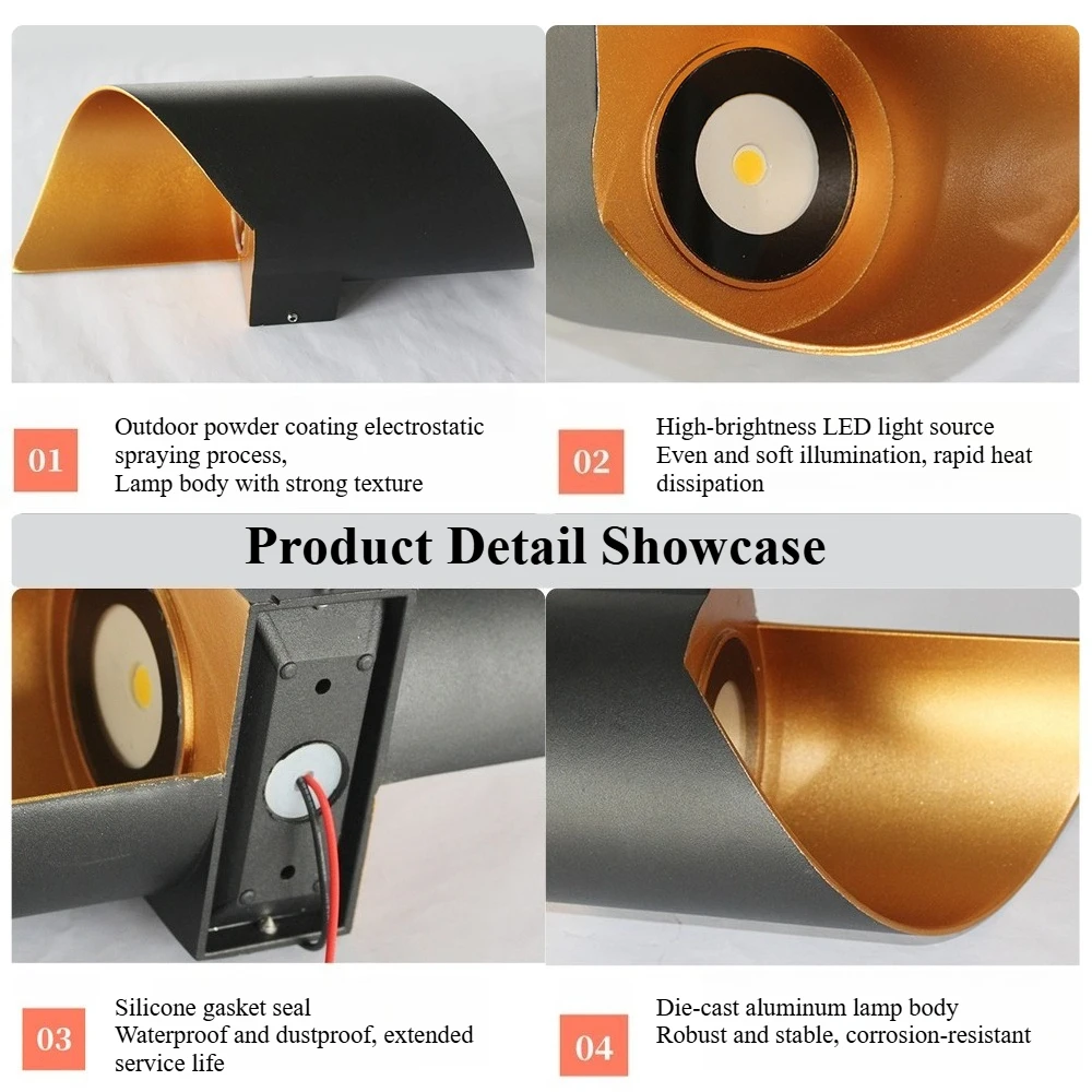 الحديثة 10 واط LED الشمعدان الجدار للماء ، داخلي في الهواء الطلق صعودا وهبوطا الجدار مصباح لغرفة المعيشة غرفة نوم المدخل الشرفة حديقة الفناء