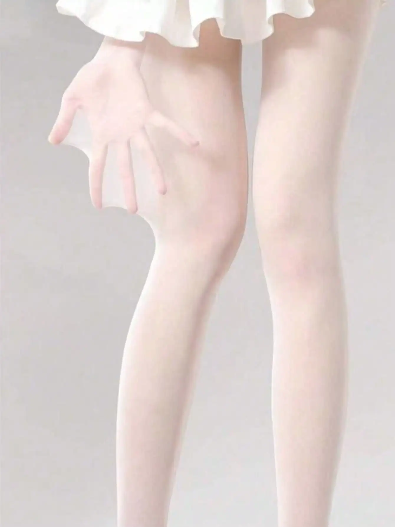 

1 пара женских ультратонких прозрачных белых колготок в балетном стиле для летнего использования