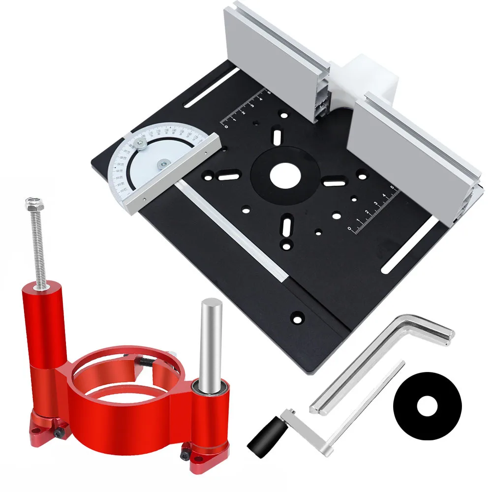 

Bakelite Flip-chip Lifting Base + Aluminum Alloy Flip-chip Plate, Second-generation Upgraded Woodworking Flip-chip Lifting Table