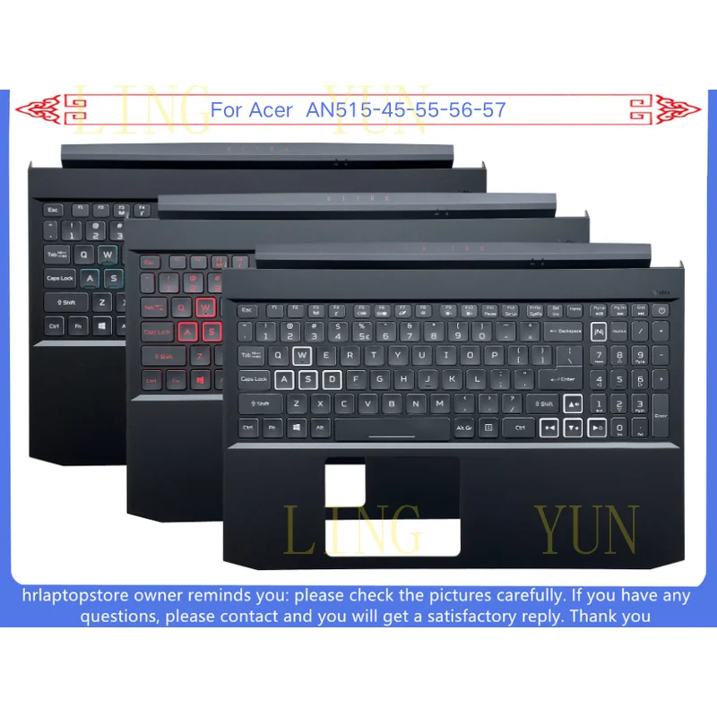 Z+   New For Acer Nitro5 AN515-55 AN515-56 57 Upper Case Palmrest Cover with keyboard