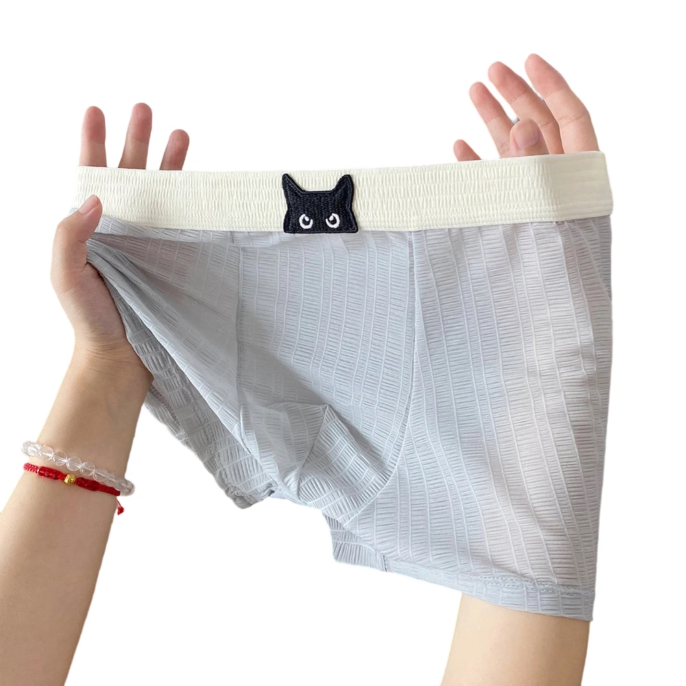 ملابس داخلية من قماش الجاكار قابلة للتنفس للرياضة للاستخدام اليومي على الطراز الكلاسيكي ملابس داخلية خفيفة الوزن من القماش الشبكي